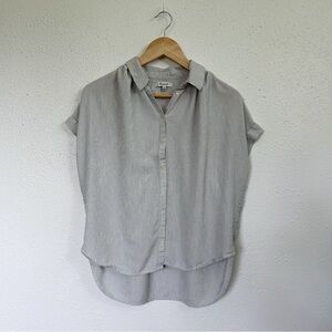 Madewell Courier Striped Button Up Shortsleeve